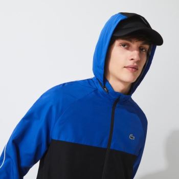 Lacoste SPORT Two-Tone Tennis Tracksuit Pánské - Tepláková Souprava Černé / Blankyt / Bílé | CZ-9hBG